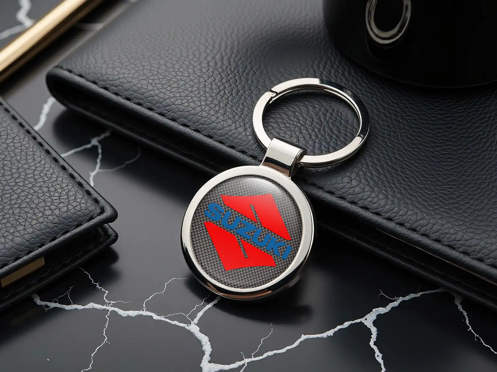 Suzuki Portallaves Key Fob Metálico Universal